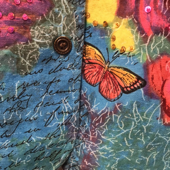 “Gaudy Couture” Fun & Flirty Jacket - Size Medium - $28 - Picture 7 of 14